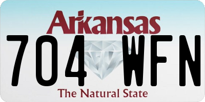 AR license plate 704WFN