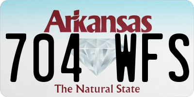 AR license plate 704WFS