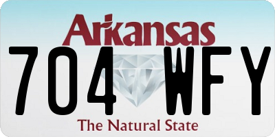 AR license plate 704WFY