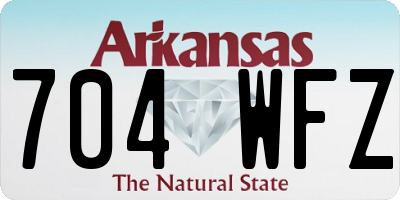 AR license plate 704WFZ