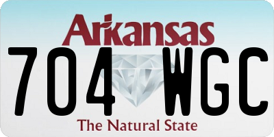 AR license plate 704WGC