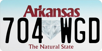 AR license plate 704WGD