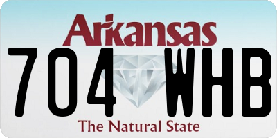 AR license plate 704WHB