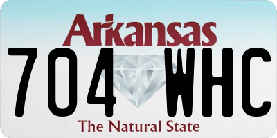 AR license plate 704WHC