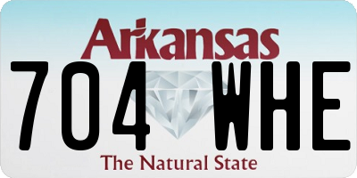 AR license plate 704WHE