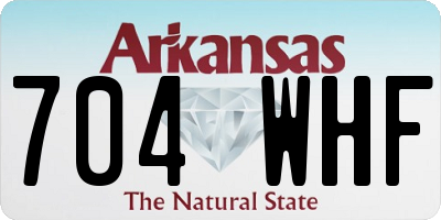 AR license plate 704WHF