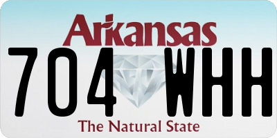 AR license plate 704WHH