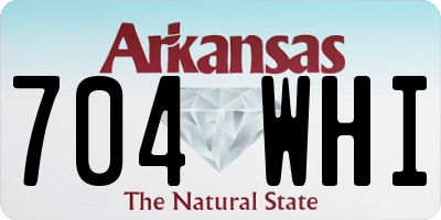 AR license plate 704WHI