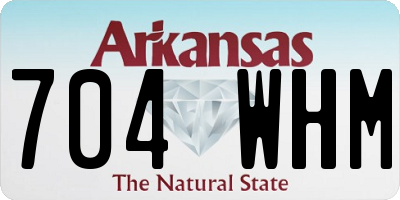 AR license plate 704WHM