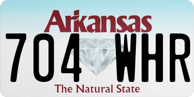 AR license plate 704WHR