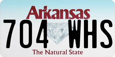 AR license plate 704WHS