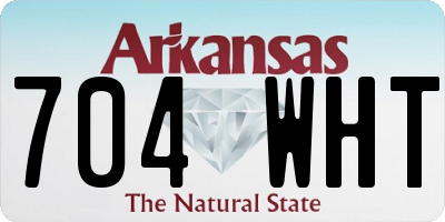 AR license plate 704WHT