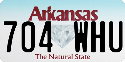 AR license plate 704WHU