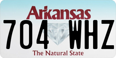AR license plate 704WHZ