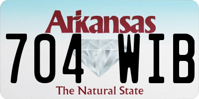 AR license plate 704WIB