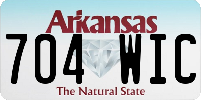 AR license plate 704WIC