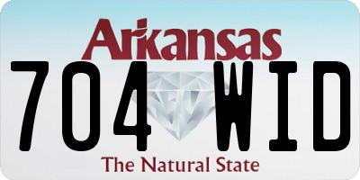 AR license plate 704WID