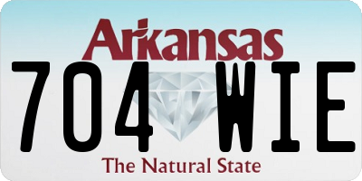 AR license plate 704WIE