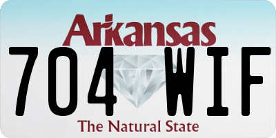 AR license plate 704WIF