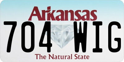 AR license plate 704WIG