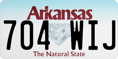 AR license plate 704WIJ