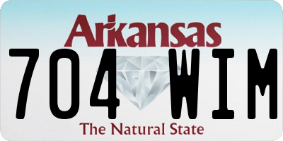AR license plate 704WIM