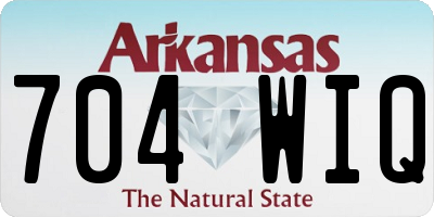 AR license plate 704WIQ