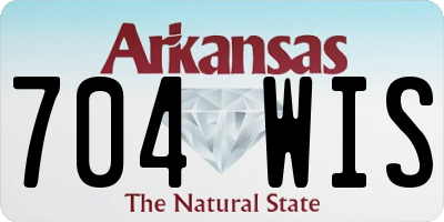 AR license plate 704WIS