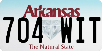 AR license plate 704WIT