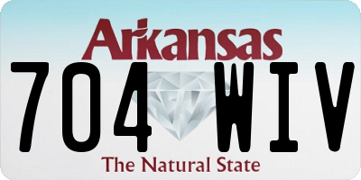 AR license plate 704WIV