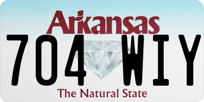AR license plate 704WIY