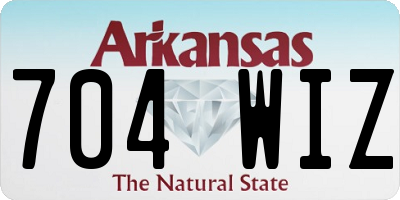 AR license plate 704WIZ