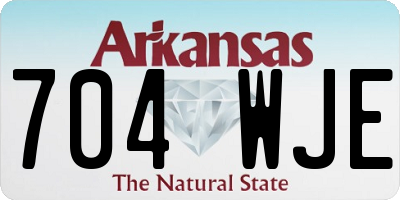 AR license plate 704WJE