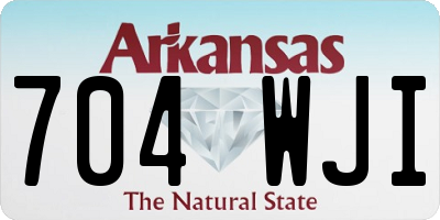 AR license plate 704WJI