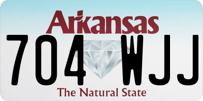 AR license plate 704WJJ