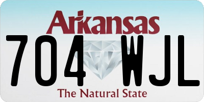 AR license plate 704WJL