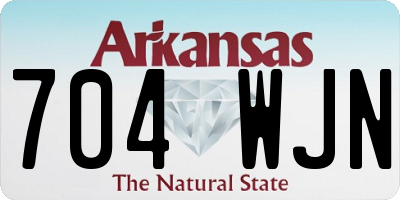 AR license plate 704WJN