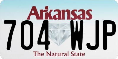AR license plate 704WJP