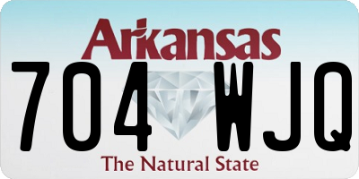 AR license plate 704WJQ