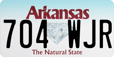 AR license plate 704WJR
