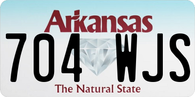 AR license plate 704WJS