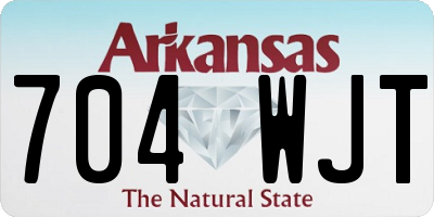 AR license plate 704WJT