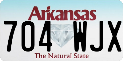 AR license plate 704WJX