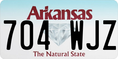 AR license plate 704WJZ