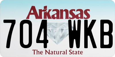 AR license plate 704WKB