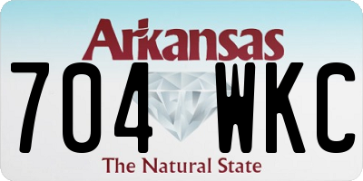 AR license plate 704WKC