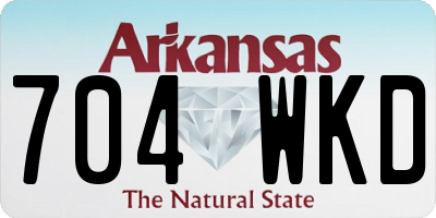 AR license plate 704WKD