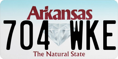 AR license plate 704WKE