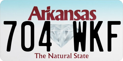 AR license plate 704WKF