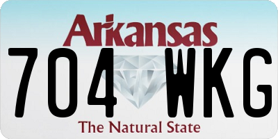 AR license plate 704WKG